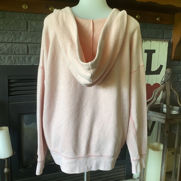 AE Pink Fleece Pullover Hoodie - Picture 4 of 7